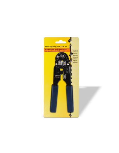 AISENS A142-0310 crimpadora Herramienta para prensar Negro, Azul