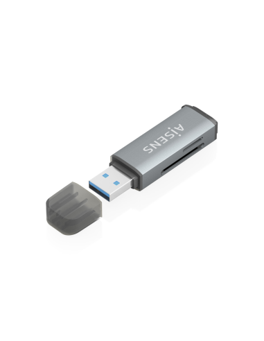 AISENS ASCR-2A09-GR lector de tarjeta USB 3.2 Gen 1 (3.1 Gen 1) Type-A