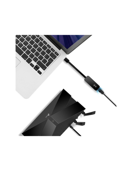 TP-Link UE306 base para portátil y replicador de puertos Negro