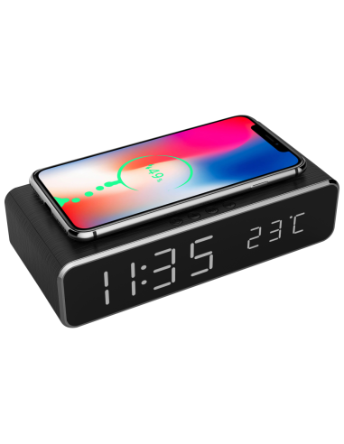 Gembird DAC-WPC-01 despertador Reloj despertador digital Negro