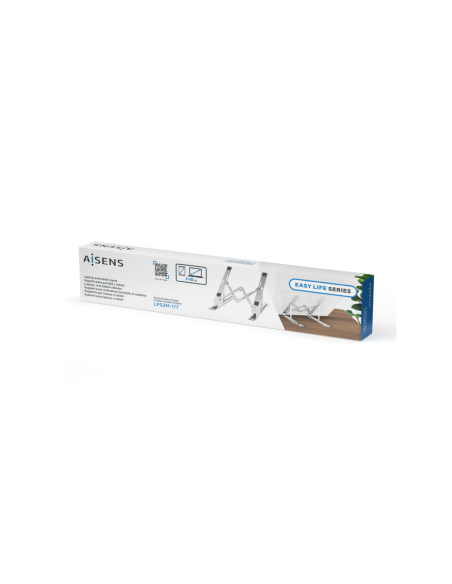 AISENS Soporte de Sobremesa Ajustable para Portatil / Tablet, Plata