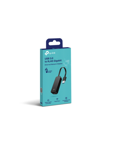 TP-Link UE306 base para portátil y replicador de puertos Negro