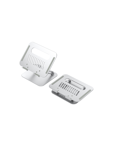 AISENS Soporte de Sobremesa XL 10-17 Ajustable para Portatil / Tablet, Plata