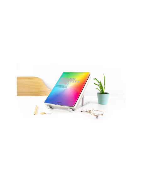 TooQ Soporte Elevador para Portátiles, Tablets, Móviles y Libros, Plata