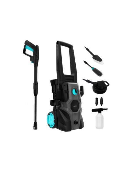 Cecotec 08137 Limpiadora de alta presión o Hidrolimpiadora Vertical Eléctrico 468 l/h 1600 W Negro, Gris