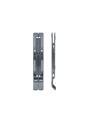 TooQ Soporte Elevador para Portátiles, Tablets, Móviles y Libros, Gris Oscuro