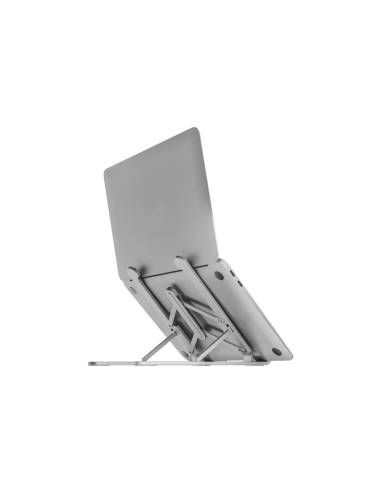 AISENS Soporte De Sobremesa Ajustable Para Portatil / Tablet, Plata