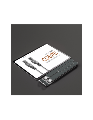 AISENS Soporte De Sobremesa Ajustable Para Portatil / Tablet, Plata