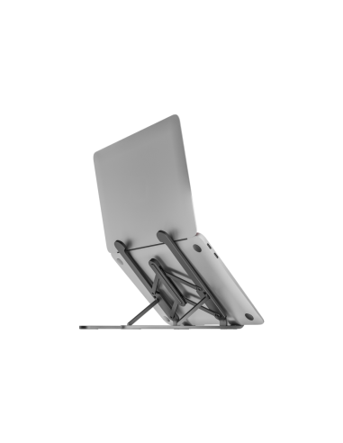 AISENS Soporte De Sobremesa Ajustable Para Portatil / Tablet, Gris Oscuro