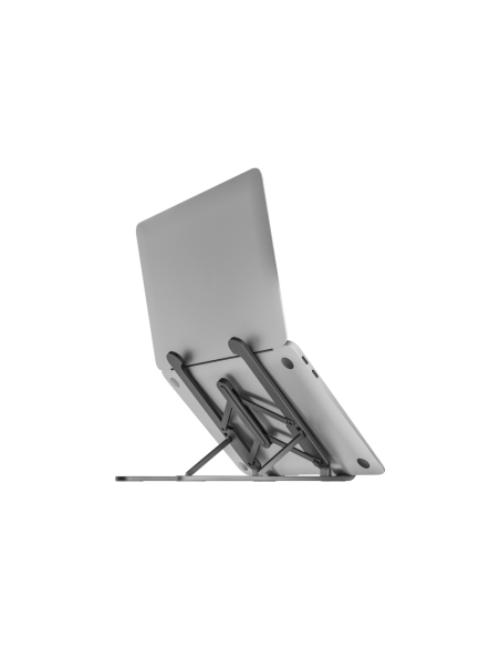 AISENS Soporte De Sobremesa Ajustable Para Portatil / Tablet, Gris Oscuro