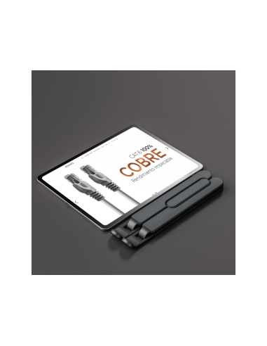 AISENS Soporte De Sobremesa Ajustable Para Portatil / Tablet, Gris Oscuro