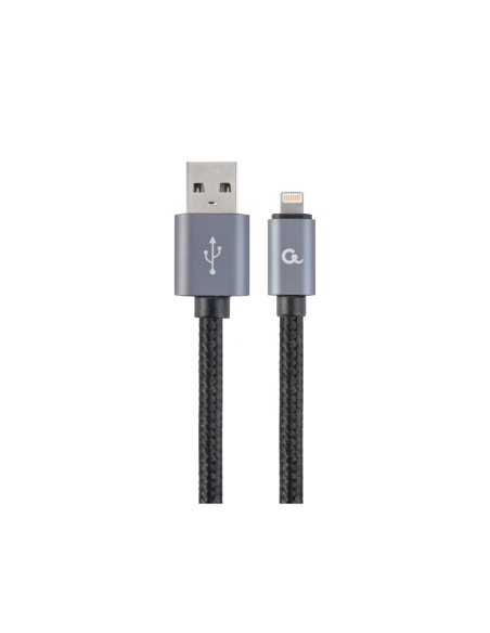 Gembird CCB-MUSB2B-AMLM-6 cable de teléfono móvil Negro 1,8 m USB A Lightning