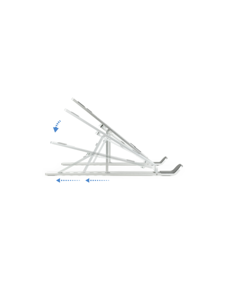TooQ TQLRS0033-AL soporte para ordenador portátil Soporte para ordenador portátil y tableta Plata 38,1 cm (15")