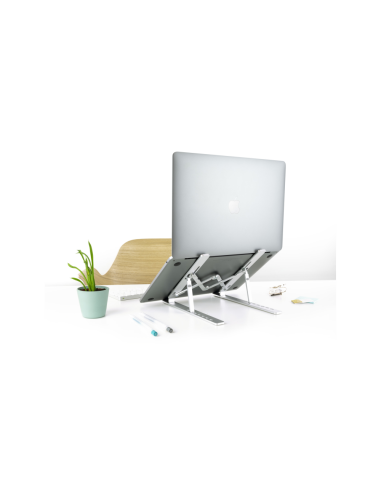 TooQ TQLRS0033-AL soporte para ordenador portátil Soporte para ordenador portátil y tableta Plata 38,1 cm (15")