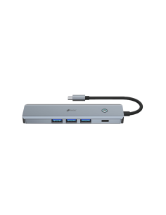 Leotec LEDS05 base para portátil y replicador de puertos Acoplamiento Gris