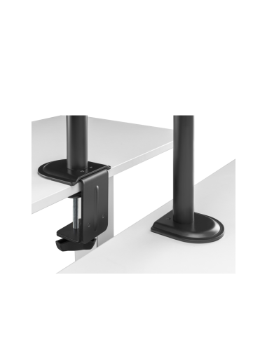 Ewent EW1519 soporte para ordenador portátil Soporte de mesa con estante para ordenador portátil y brazo para monitor Negro 39,6