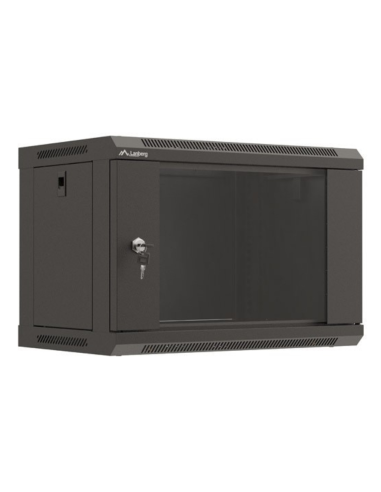 Lanberg WF03-5306-10B armario rack 6U Bastidor de pared Negro