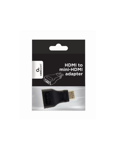 Gembird A-HDMI-FC cambiador de género para cable mini-HDMI Negro