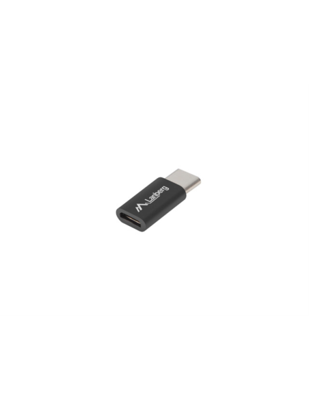 Lanberg AD-UC-UM-02 cambiador de género para cable USB 2.0 Type C Micro-USB 2.0 Type B Negro