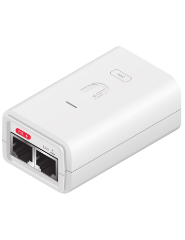 Ubiquiti POE-24-7W-G-WH adaptador e inyector de PoE Gigabit Ethernet 24 V