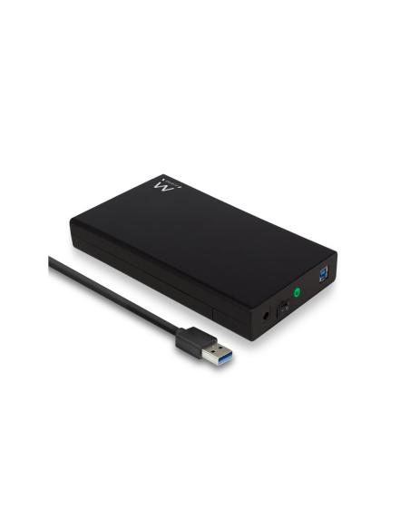 Ewent EW7056 caja para disco duro externo Caja de disco duro (HDD) Negro 3.5"
