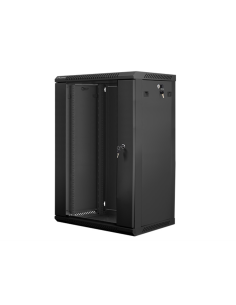 Lanberg WF01-6418-10B armario rack 18U Bastidor de pared Negro