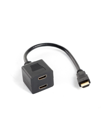 Lanberg AD-0019-BK divisor de video HDMI 2x HDMI