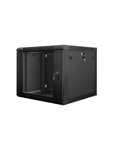 Lanberg WF01-6609-10B armario rack 9U Bastidor de pared Negro