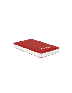 TooQ TQE-2528R caja para disco duro externo Caja externa para unidad de estado sólido (SSD) Rojo 2.5"