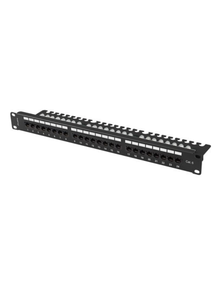 Lanberg PPU6-1124-B panel de parcheo 1U