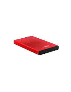 TooQ TQE-2527R caja para disco duro externo Caja de disco duro (HDD) Negro, Rojo 2.5"