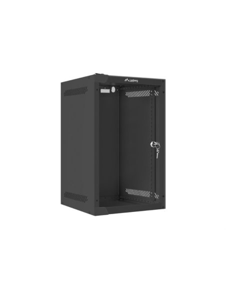 Lanberg WF10-2309-10B armario rack 9U Bastidor de pared Negro