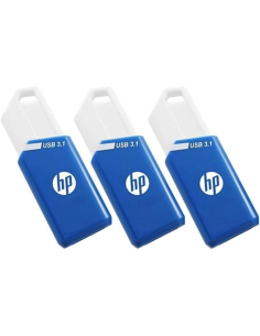 HP X755W PACK x3 unidad flash USB 128 GB USB tipo A 3.2 Gen 1 (3.1 Gen 1) Azul, Blanco 2