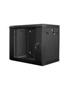 Lanberg WF01-6409-10B armario rack 9U Bastidor de pared Negro