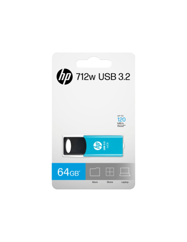 HP 712w unidad flash USB 64 GB USB tipo A 3.2 Gen 1 (3.1 Gen 1) Azul