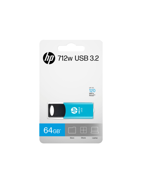 HP 712w unidad flash USB 64 GB USB tipo A 3.2 Gen 1 (3.1 Gen 1) Azul