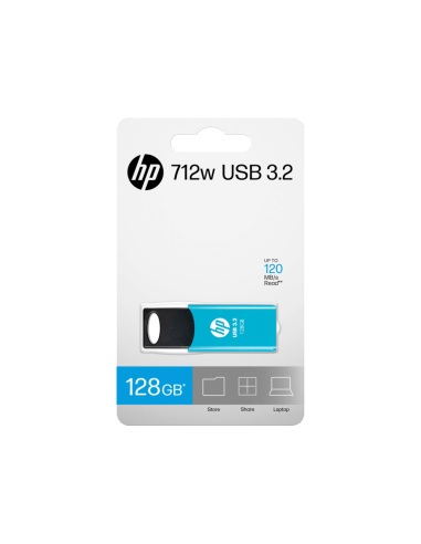 HP 712w unidad flash USB 128 GB USB tipo A 3.2 Gen 1 (3.1 Gen 1) Azul