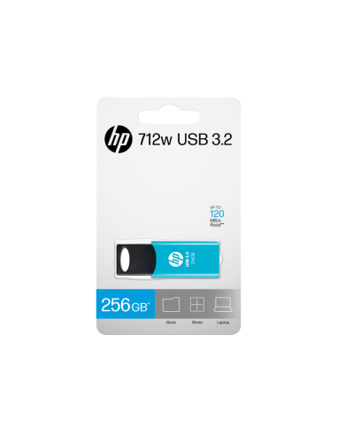 HP 712w unidad flash USB 256 GB USB tipo A 3.2 Gen 1 (3.1 Gen 1) Azul