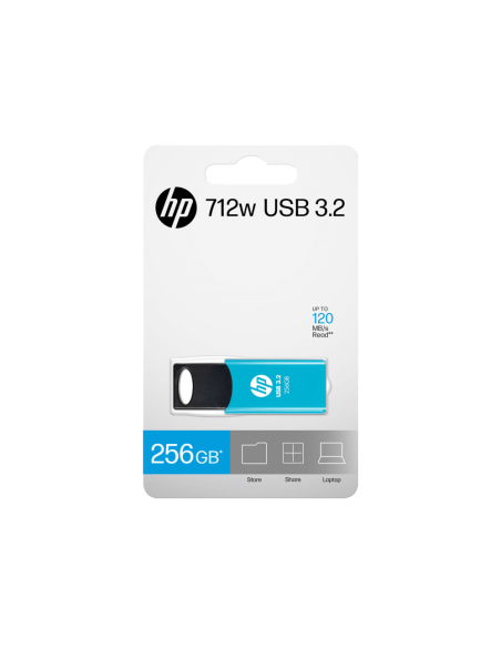 HP 712w unidad flash USB 256 GB USB tipo A 3.2 Gen 1 (3.1 Gen 1) Azul
