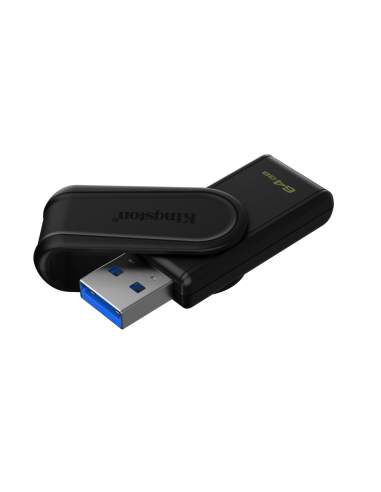 Kingston Technology DataTraveler 64GB Portable USB 3.2 Gen 1 Exodia S (Black/Black)