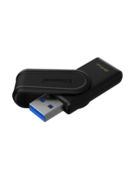 Kingston Technology DataTraveler 64GB Portable USB 3.2 Gen 1 Exodia S (Black/Black)