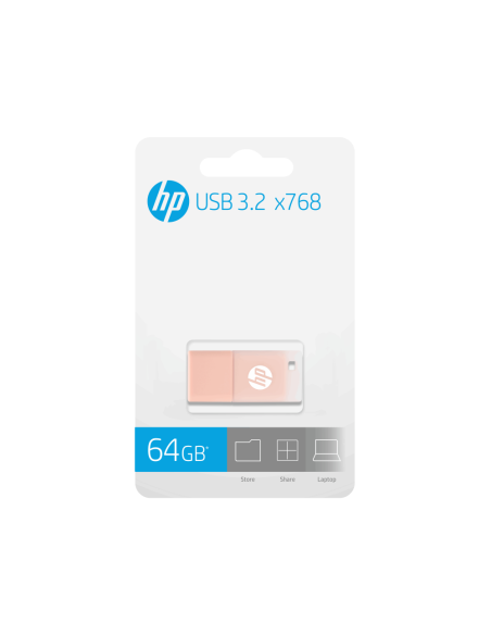 HP HPFD768K-64 unidad flash USB 64 GB USB tipo A 3.2 Gen 1 (3.1 Gen 1) Beige, Rosa