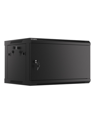 Lanberg WF01-6406-00B armario rack 6U Bastidor de pared Negro