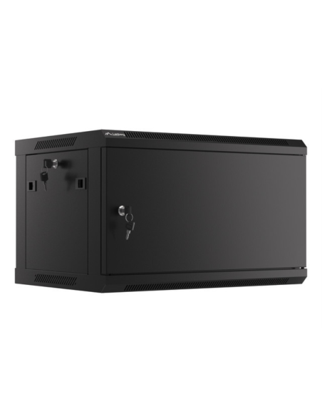 Lanberg WF01-6406-00B armario rack 6U Bastidor de pared Negro