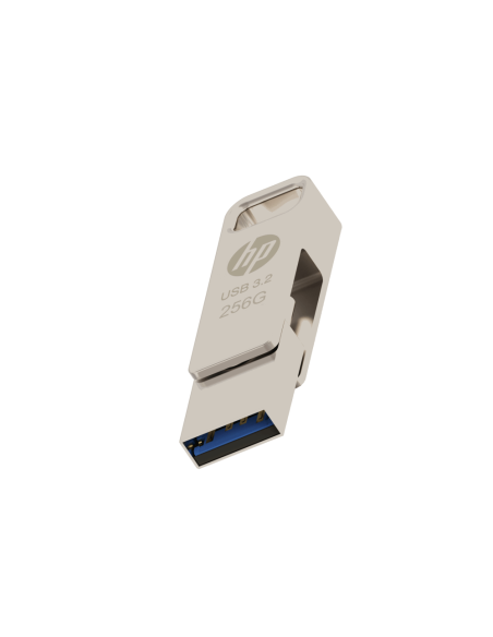HP HPFD206C-256 unidad flash USB 256 GB USB Type-A / USB Type-C 3.2 Gen 2 (3.1 Gen 2) Plata