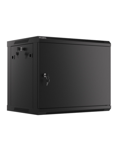 Lanberg WF01-6409-00B armario rack 9U Bastidor de pared Negro