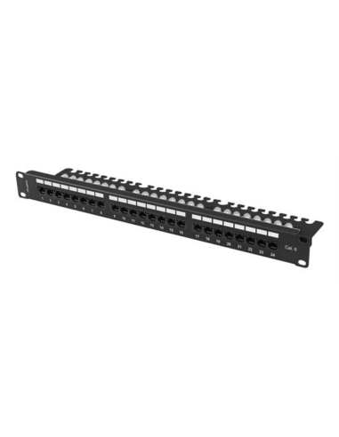 Lanberg PPU6-1124-B panel de parcheo 1U