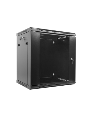 Lanberg WF01-6412-10B armario rack 12U Bastidor de pared Negro
