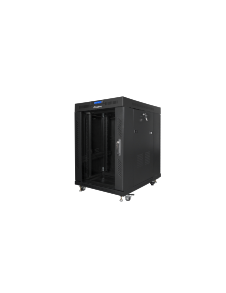 Lanberg FF01-8015-12BL armario rack 15U Rack o bastidor independiente Negro
