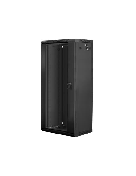 Lanberg WF01-6427-10B armario rack 27U Bastidor de pared Negro